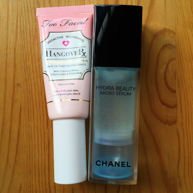 Chanel, Chanel Hydra Beauty Micro Serum, Too Faced, Too Faced Hangover Replenishing Face Primer, skin, skincare, skin care