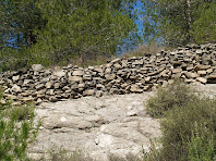Marges de pedra seca a la baixada de la Costa del Castell Marges de pedra seca a la baixada de la Costa del Castell