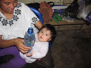 She started watching the water bottle