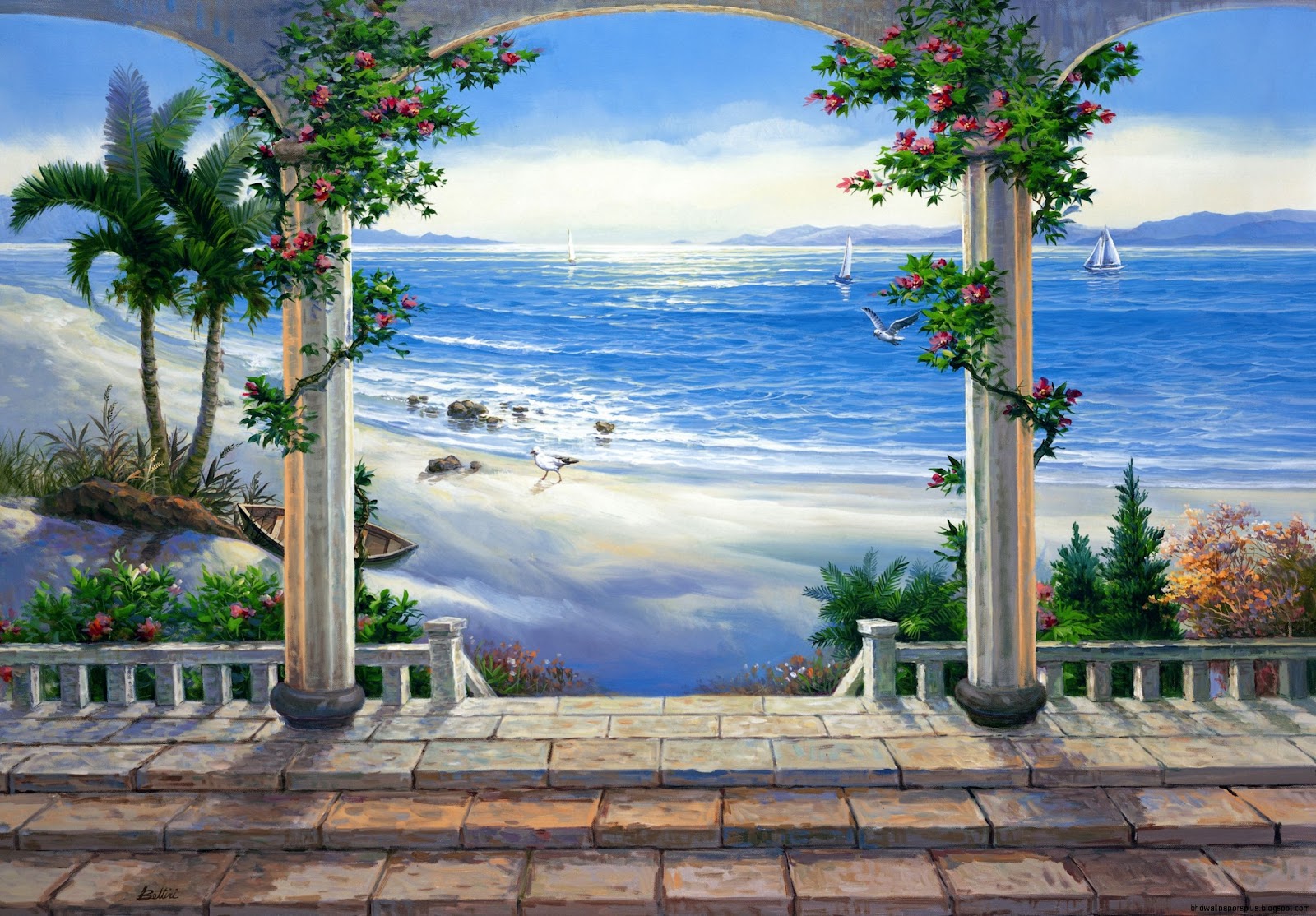 Ocean Wall Mural Ocean Wall Mural