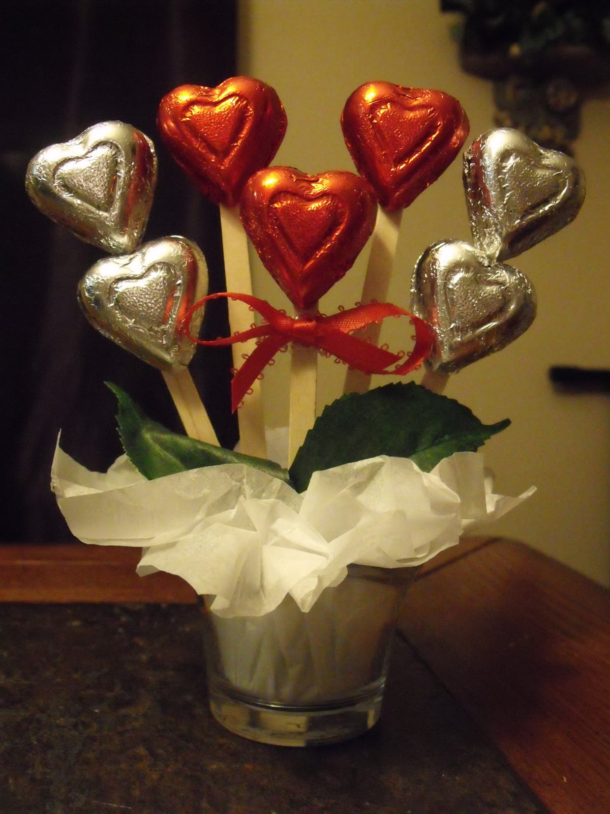 A Chocolate Bouquet Make An Adorable Little Chocolate Hearts Bouquet!