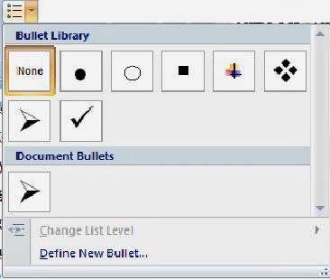 Cara Mengatur Dan Memberikan Tanda Bullets Dan Numbering Ms Word 2010