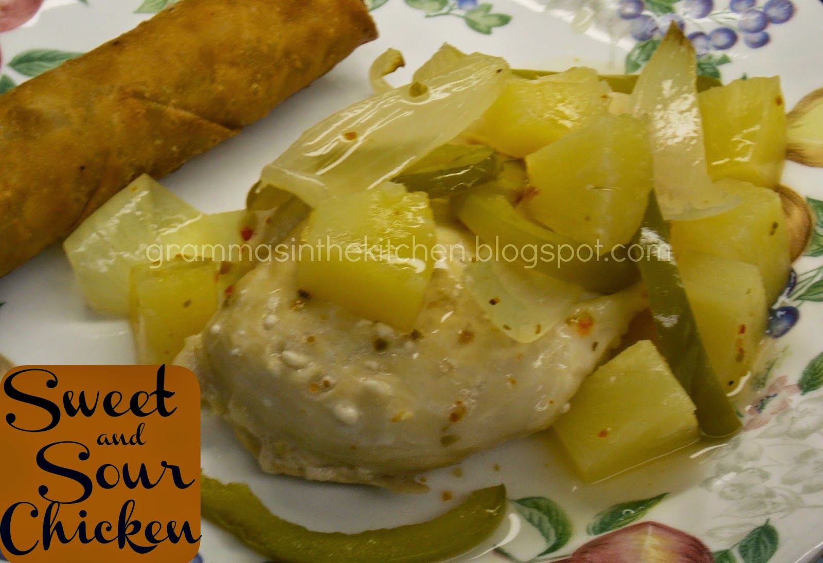 Gramma's in the kitchen Sweet & Sour Chicken in foil packets in the