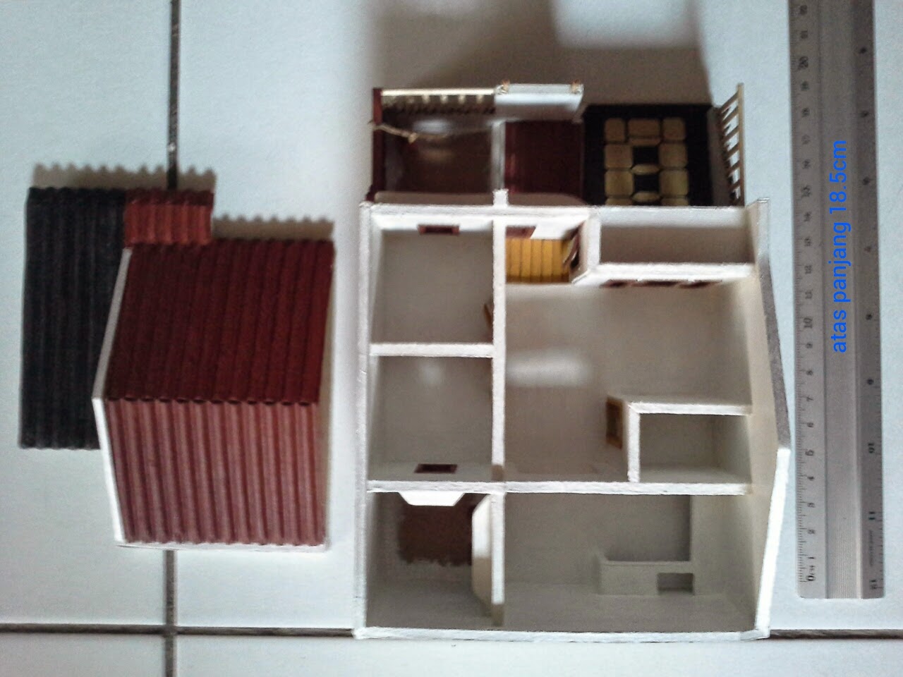 Maket Miniatur Rumah Kardus Maket Miniatur Rumah Kardus