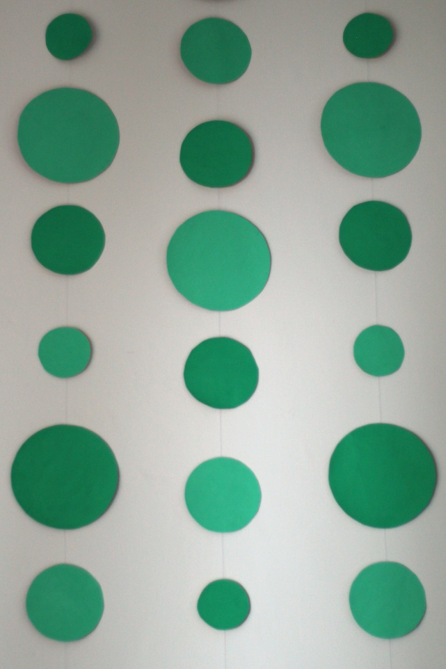 ink + adventure DIY dots wall hanging + photo backdrop