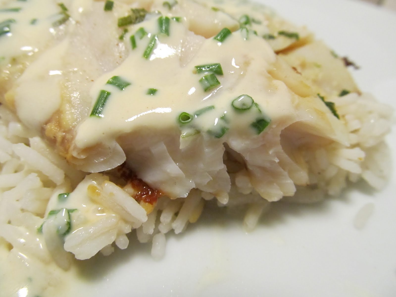 Jenn's Food Journey Grilled Tilapia with Mustard Chive Sauce