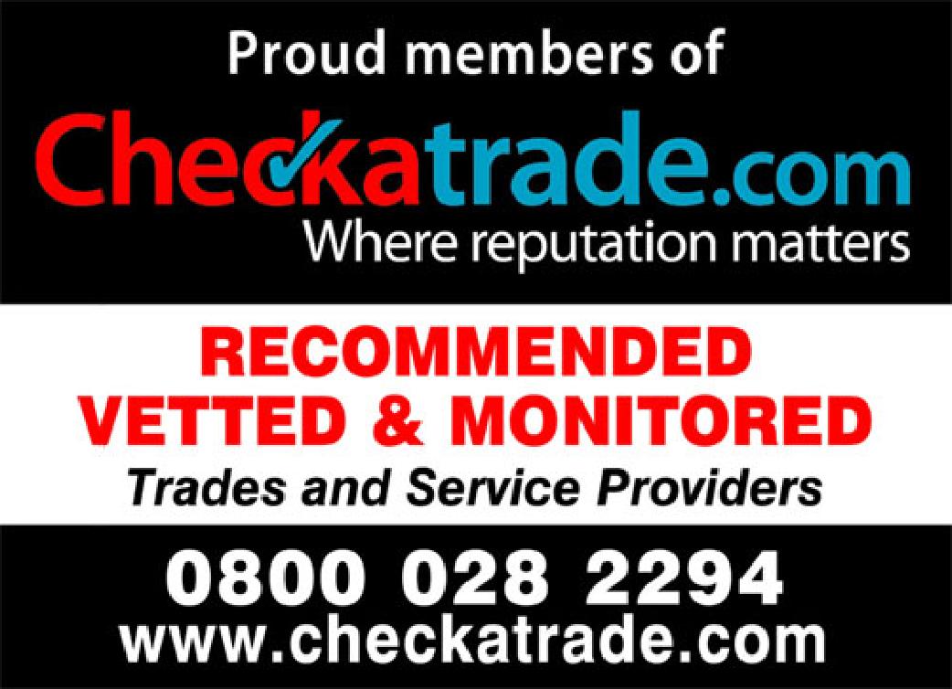 Checkatrade Vetted & Monitored Tradesmen