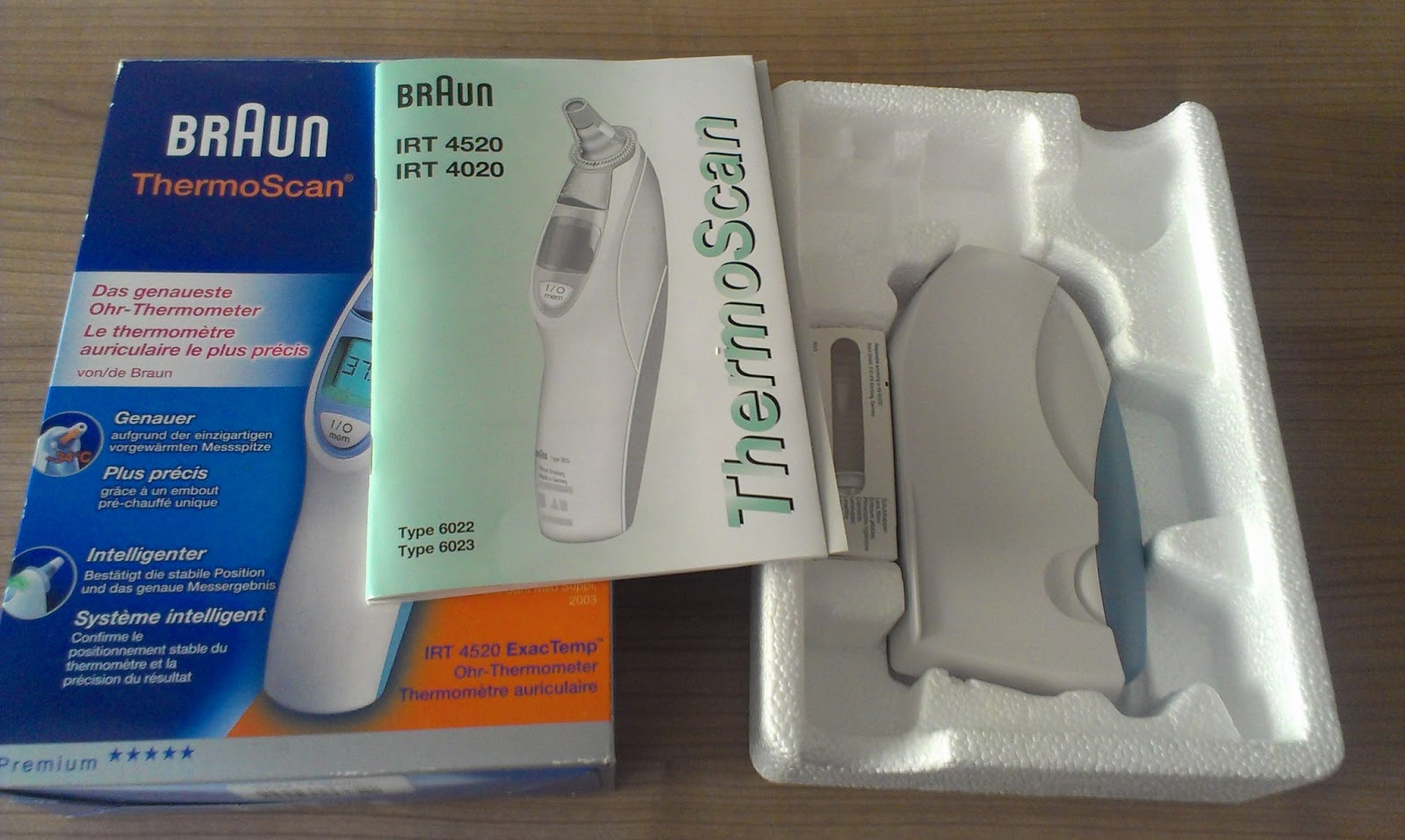 Gitte´s Testberichte ThermoScanFieberthermometer Braun IRT 4520