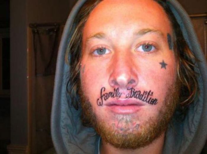 Damn Cool Pictures: 30 Stupid Face Tattoos