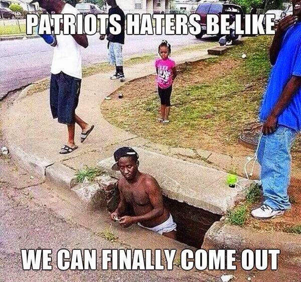 patriots haters be like we can finally come out