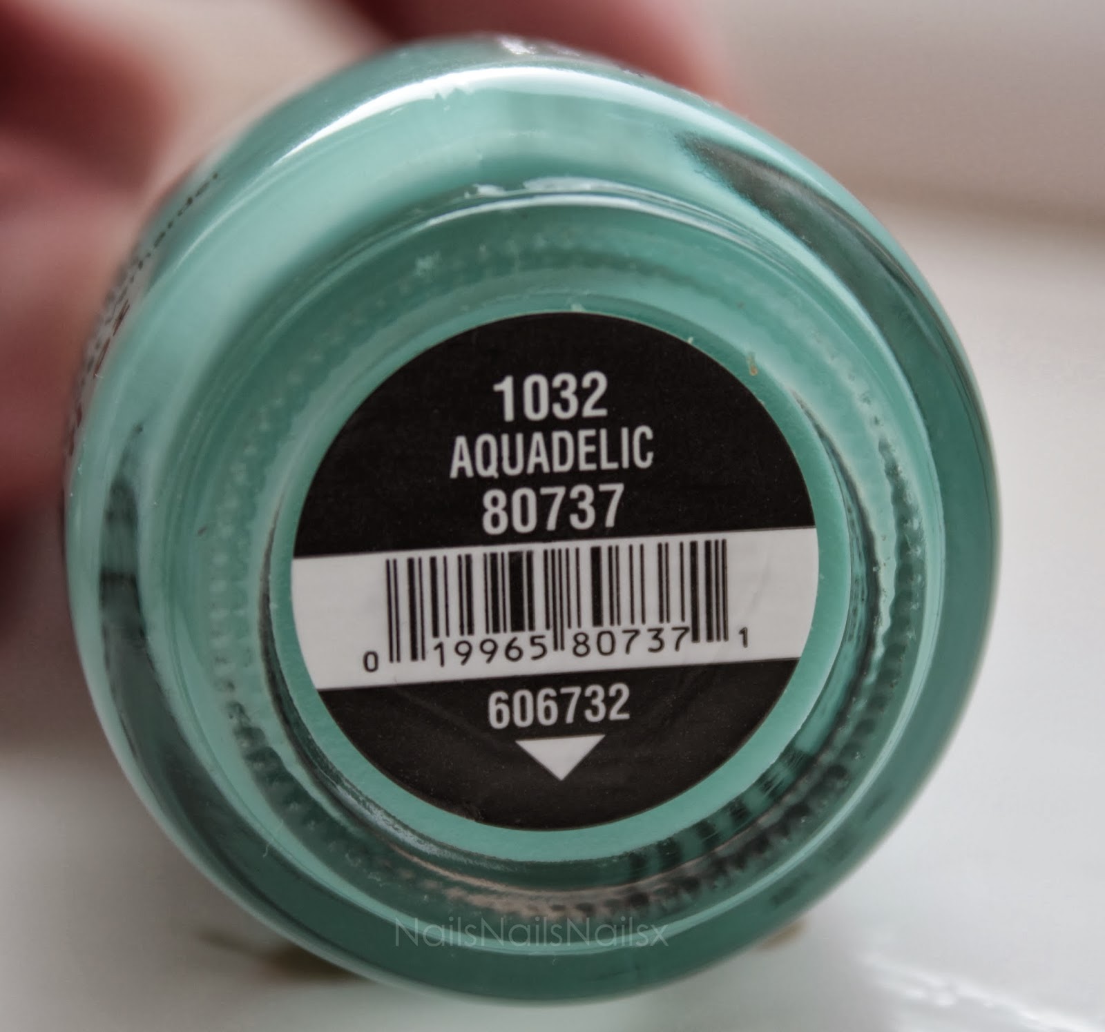 china glaze aquadelic label