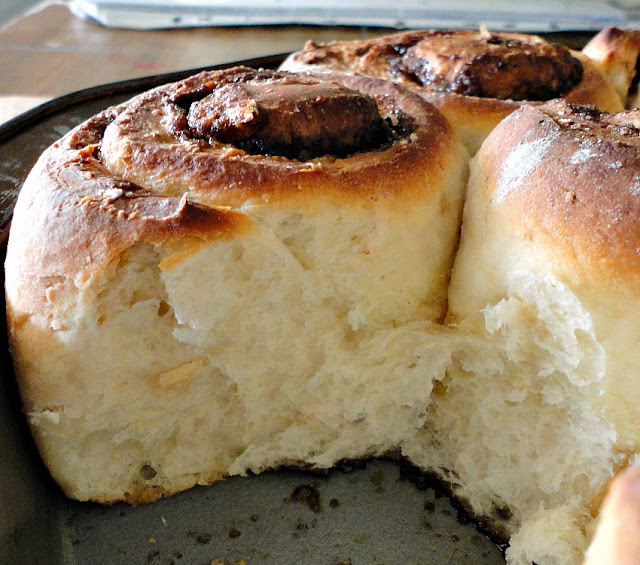 oat cinnamon sticky toffee buns/ bonheurcuisine
