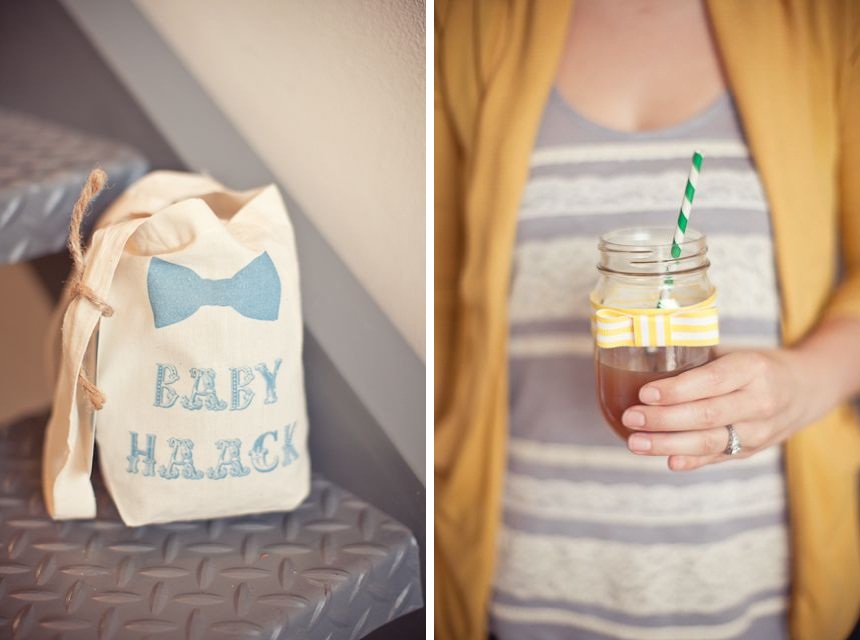 Our Love In October detail love little bow ties baby shower