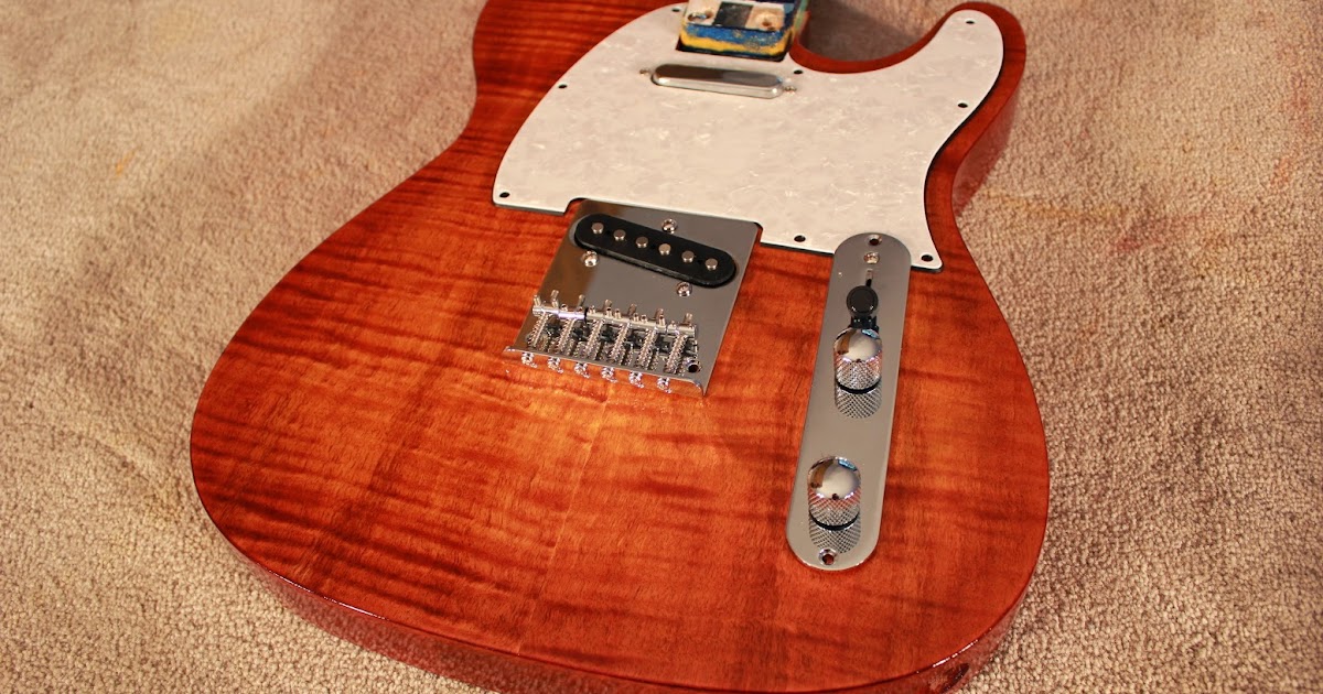 Guitar Kit Builder: Flamed Telecaster: 8th Coat of Tru-Oil