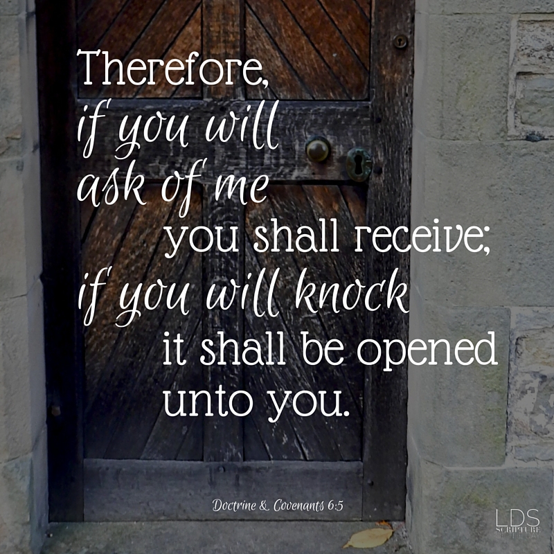 Lds Scripture Of The Day Doctrine Covenants 6 5