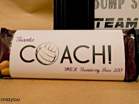 Volleyball Coach Candy Wrapper