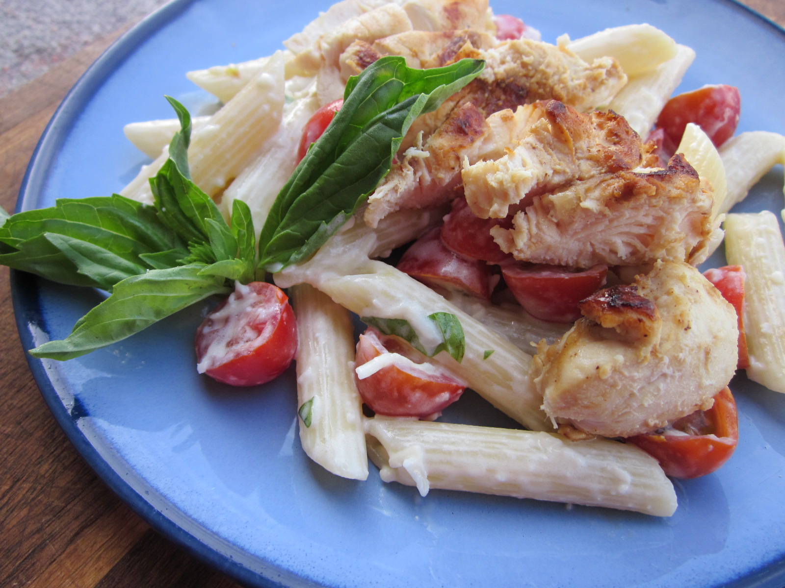 Sweet Luvin' In The Kitchen Lemon Basil Penne with Grilled Chicken