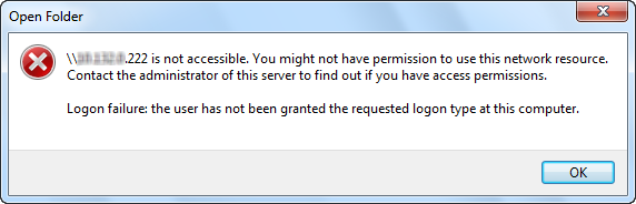WeB LoG'S JuUiER: Logon failure: the user has not been granted the