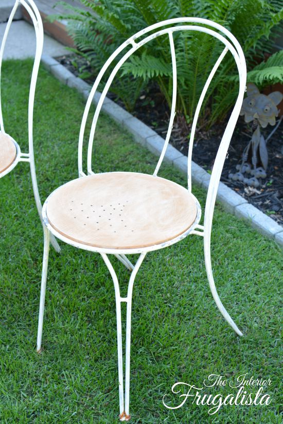 DIY Bistro Set {From Candle Holder to Table} The Interior Frugalista