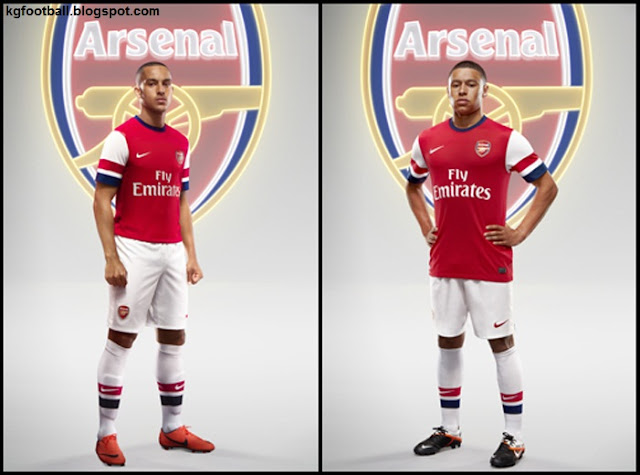 Nueva Camiseta del Arsenal FC Arsenal+FC+Home+Kit+2012-13'+-+Players