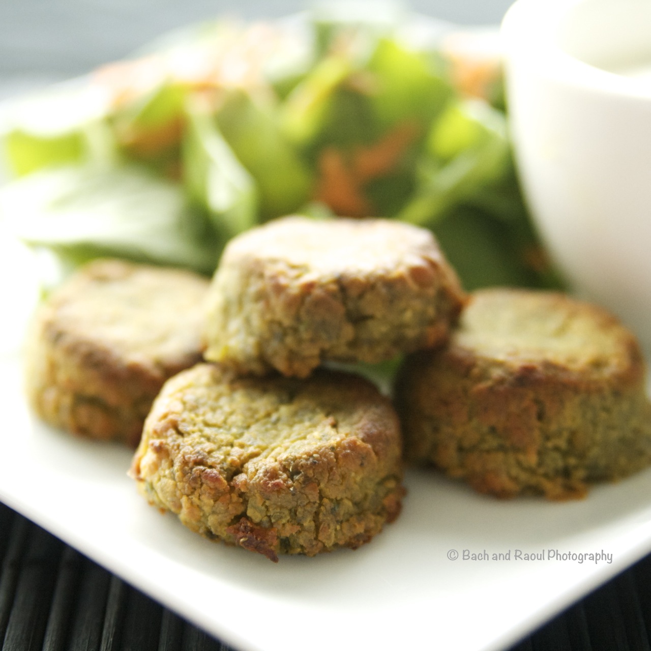 Baked Falafel with Garlic Mint Yogurt Sauce Taste Chronicles