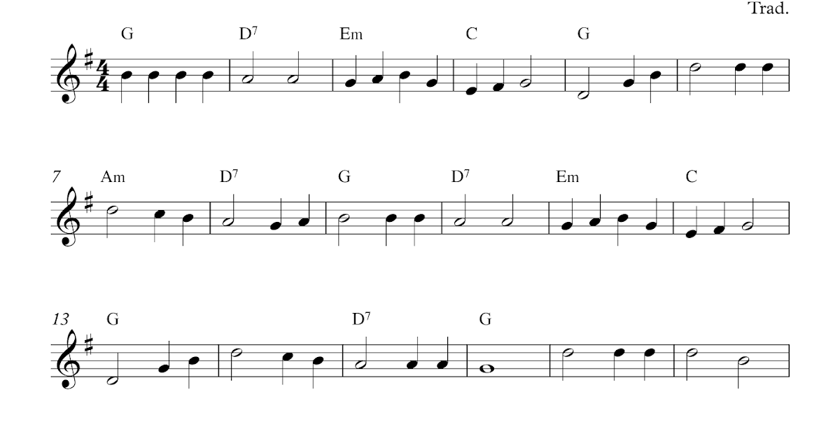Free easy soprano recorder sheet music, Waltzing Matilda