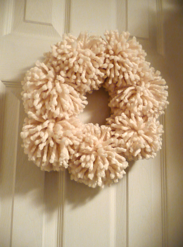 pompom wreath pompom wreath