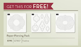 Free Paper Piercing Pack - Stampin'UP! October Christmas Gift