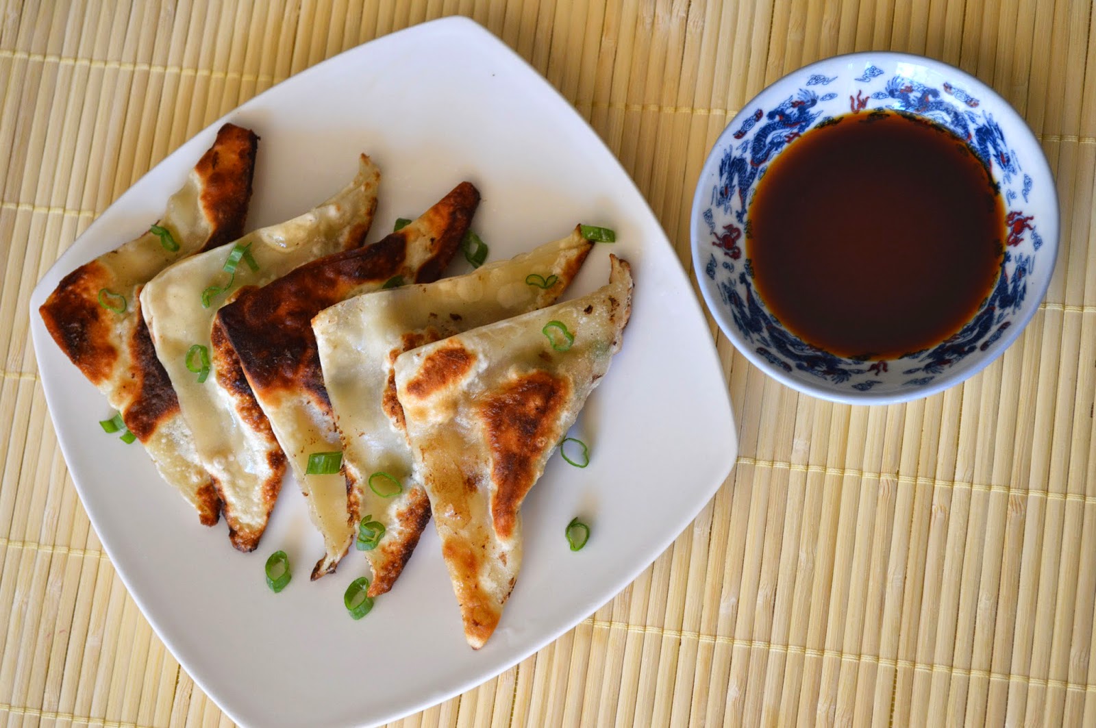 Ginger Scallion Dumplings with Soy Sesame Dipping Sauce Recipe Cooking Signature
