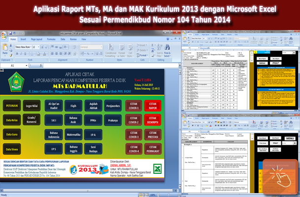 Aplikasi Raport MTs, MA dan MAK Kurikulum 2013 Penyesuaian dengan Permendikbud Nomor 104 Tahun 2014