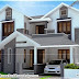 2200 sq.feet modern sloping roof house with cost