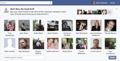 Facebook testing feature Star Your Close Friend photo