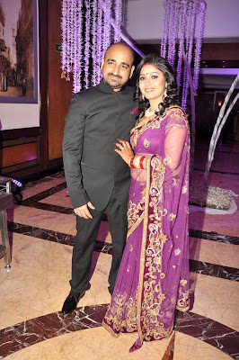 Sunidhi Chauhan's at her wedding reception