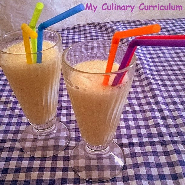 My Culinary Curriculum Milkshake poires bananes (Pears banana milkshake)