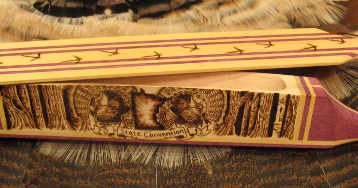 Shine Box Turkey Call Long Box Turkey Call Wood Burning Complete