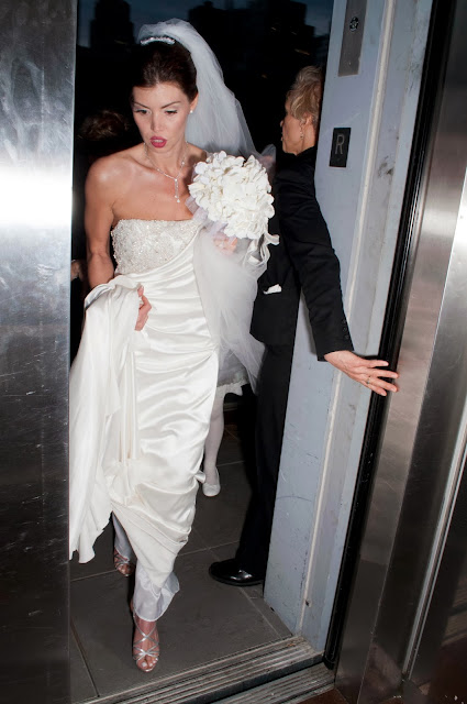 A Model Wedding, rooftop portrait bride and groom, at sundown, 