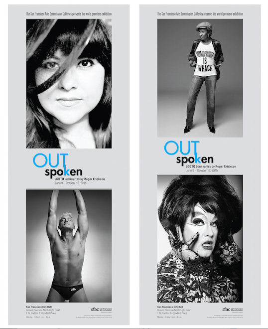 San Francisco Arts Commission Galleries Advertising Campaign for "OUTspoken" Exhibition