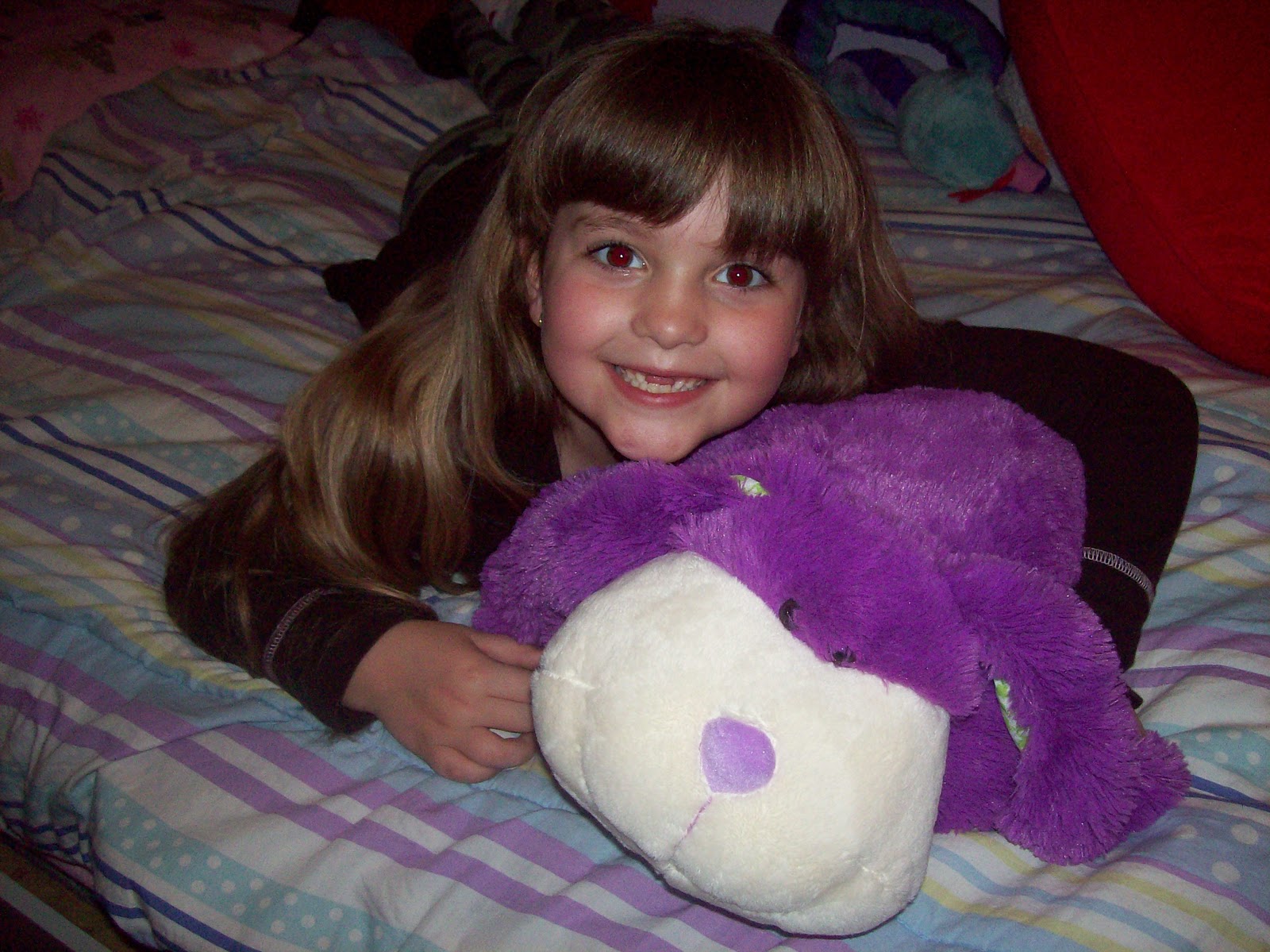 Being Frugal and Making It Work Pillow Pets Purple Fluffy Bunny Review and Easter Giveaway