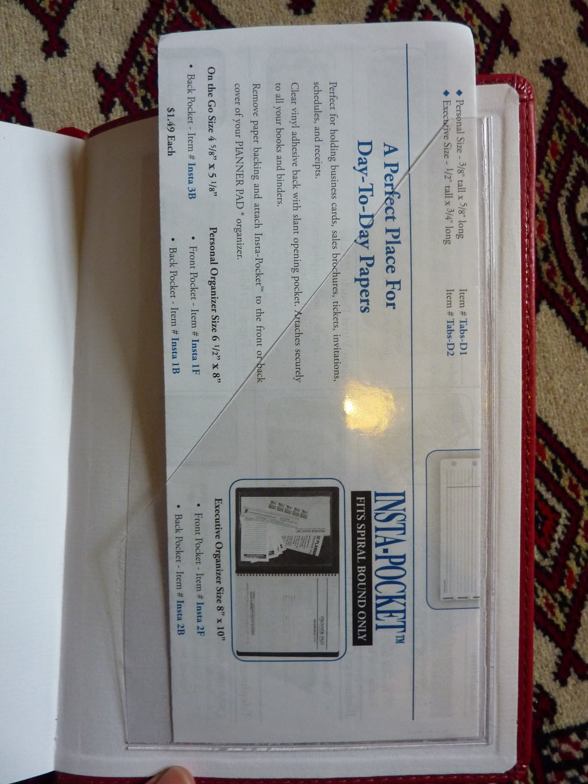 Plannerisms Bound planner workarounds Planner Pad InstaPocket