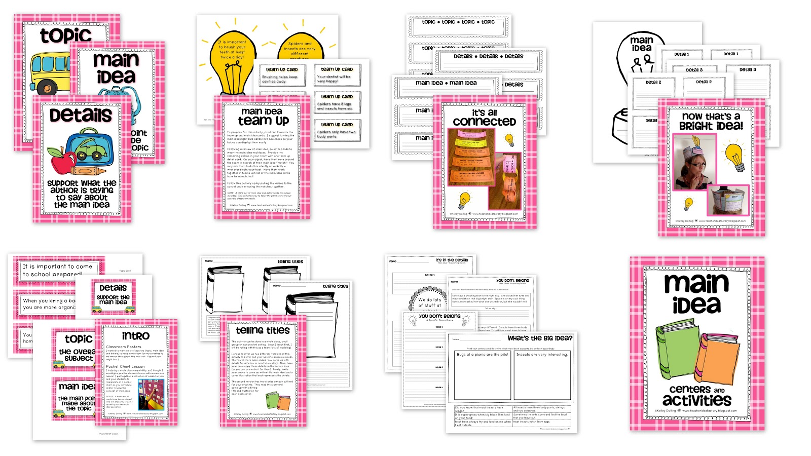 Main idea freebies