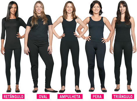 roupas para corpo ampulheta magra