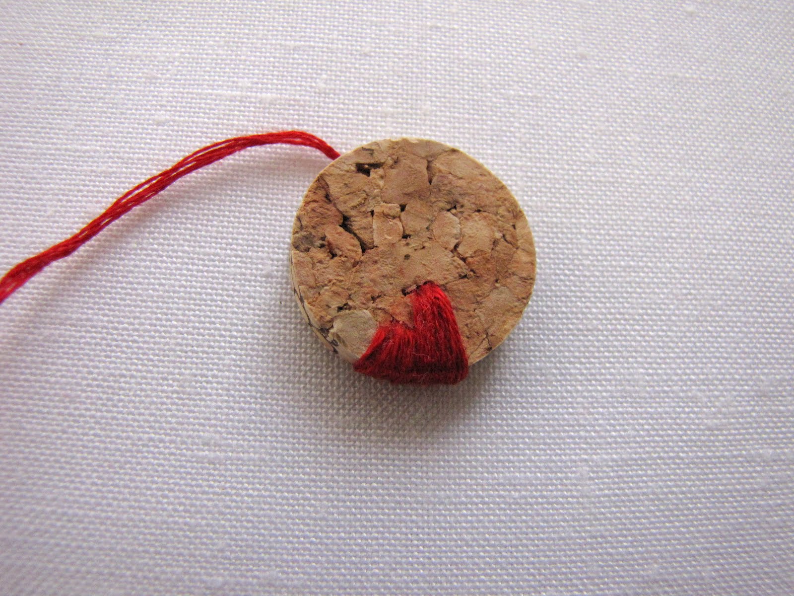 Little Treasures Cork Embroidery Tutorial