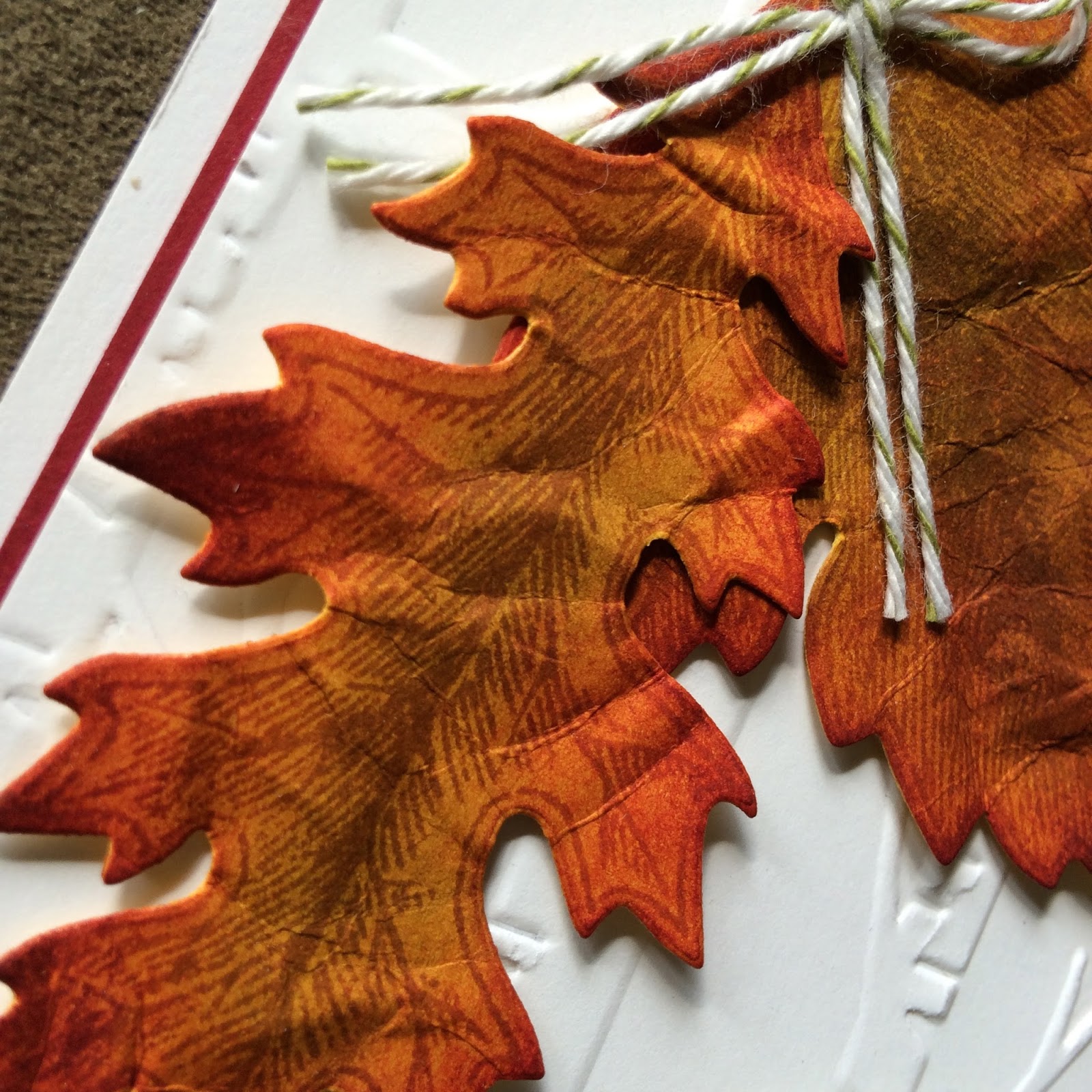 Tamara's Paper Trail Faux Leaf Technique
