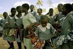 Skolebørn i Kenya