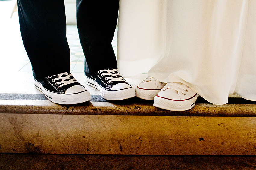 wearing converse to a wedding