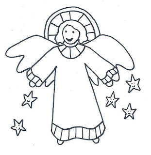 Image of angel in the sky