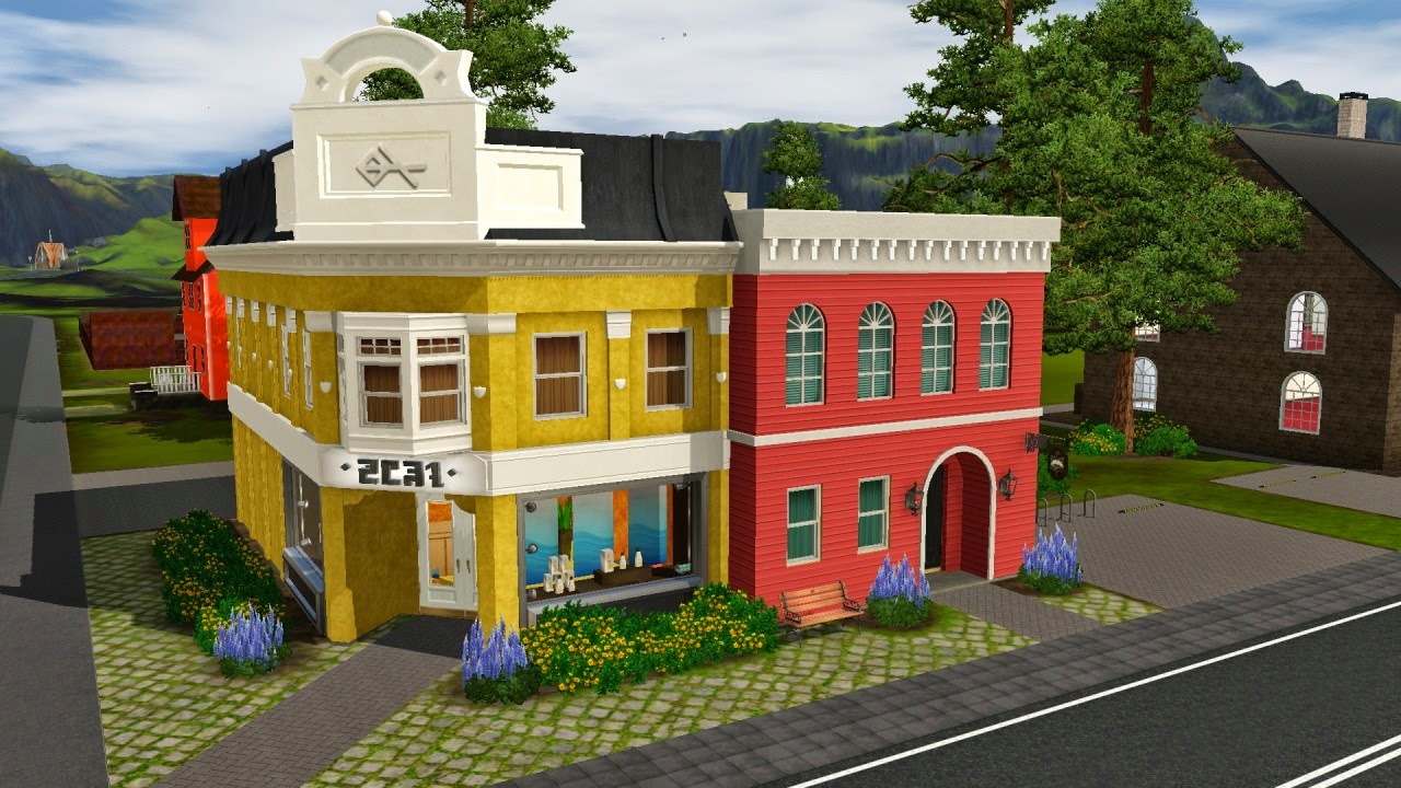 Sims 3 Community Lots Compendium Sims 3 Bookstore and Day Spas