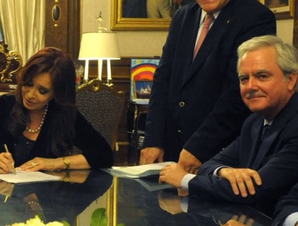Cristina Kirchner y Federico Pinedo