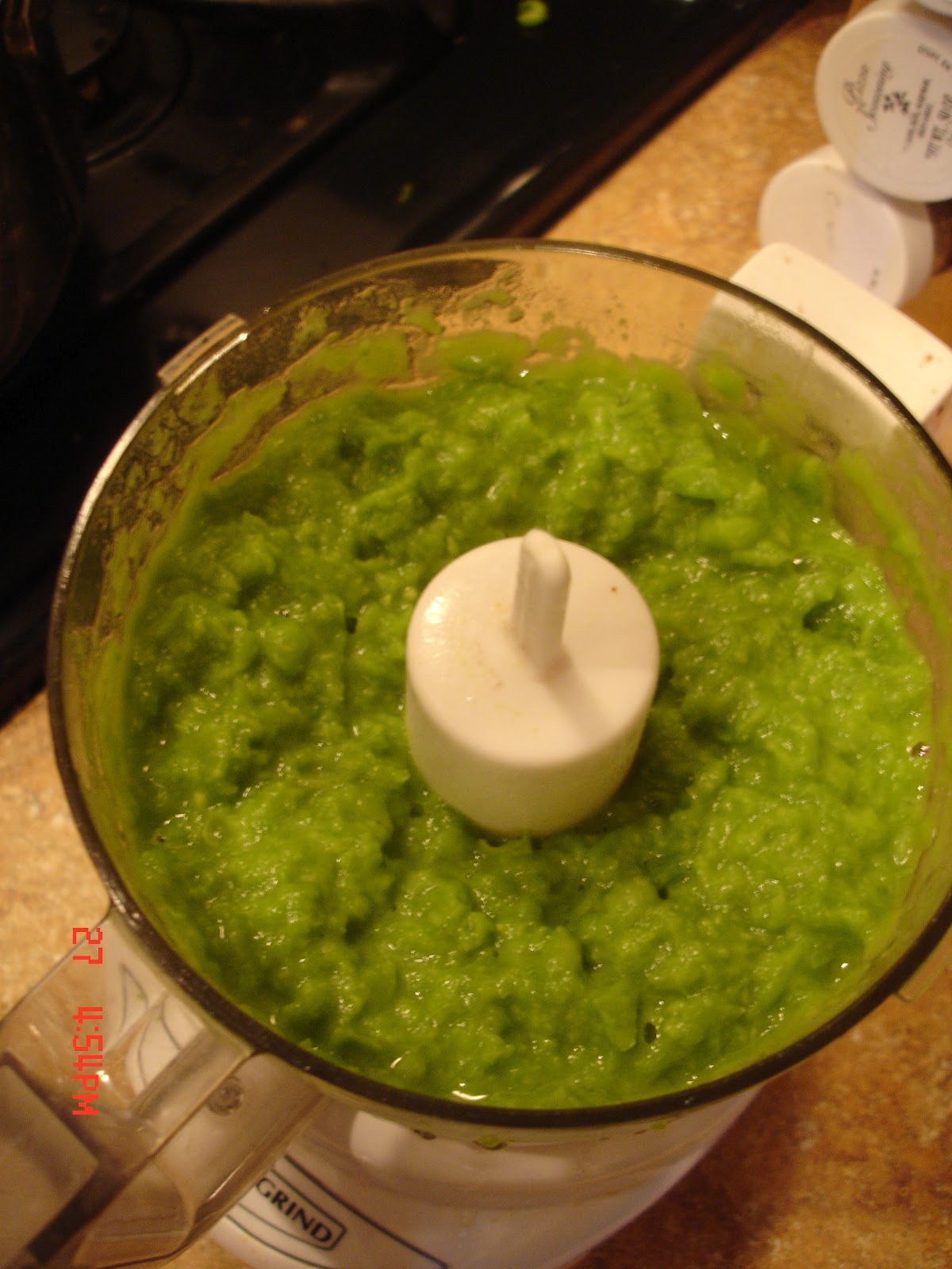 Making Frozen Peas Into Baby Food