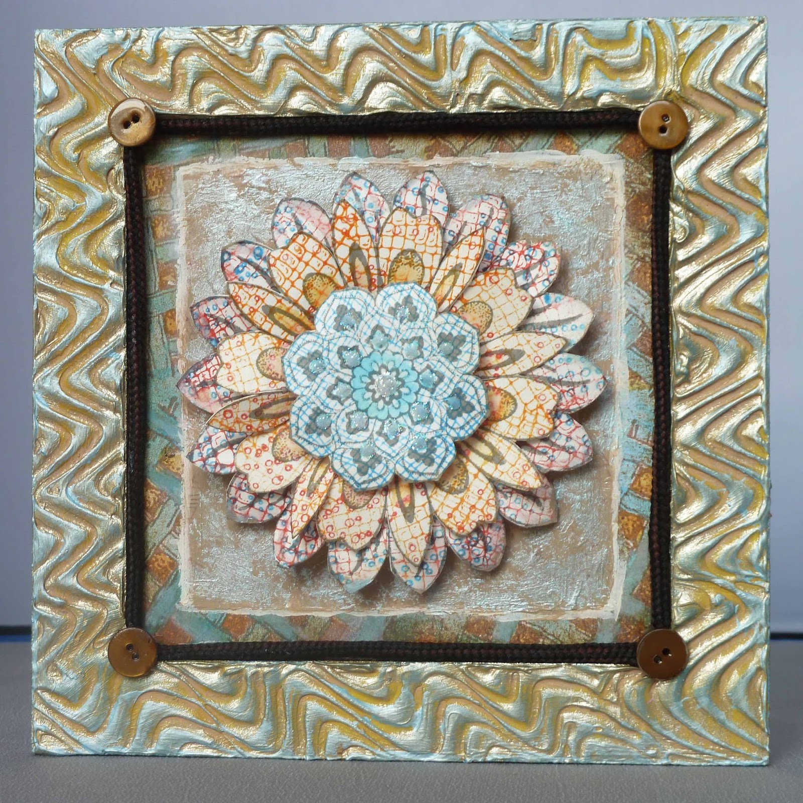 Chocolate Baroque Design Team Mixed Media Frames (by Julie)